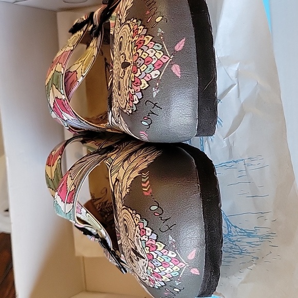 Calceo Owl clogs WCAL133 Women's sz 36 /US 5.5 NIB - Picture 2 of 8